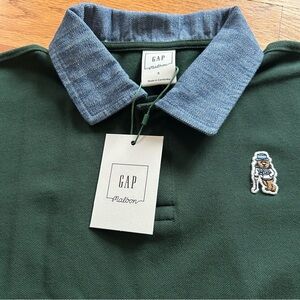 MALBON Golf GAP Polo Shirt Men's Small Green Short Sleeve NEW NWT